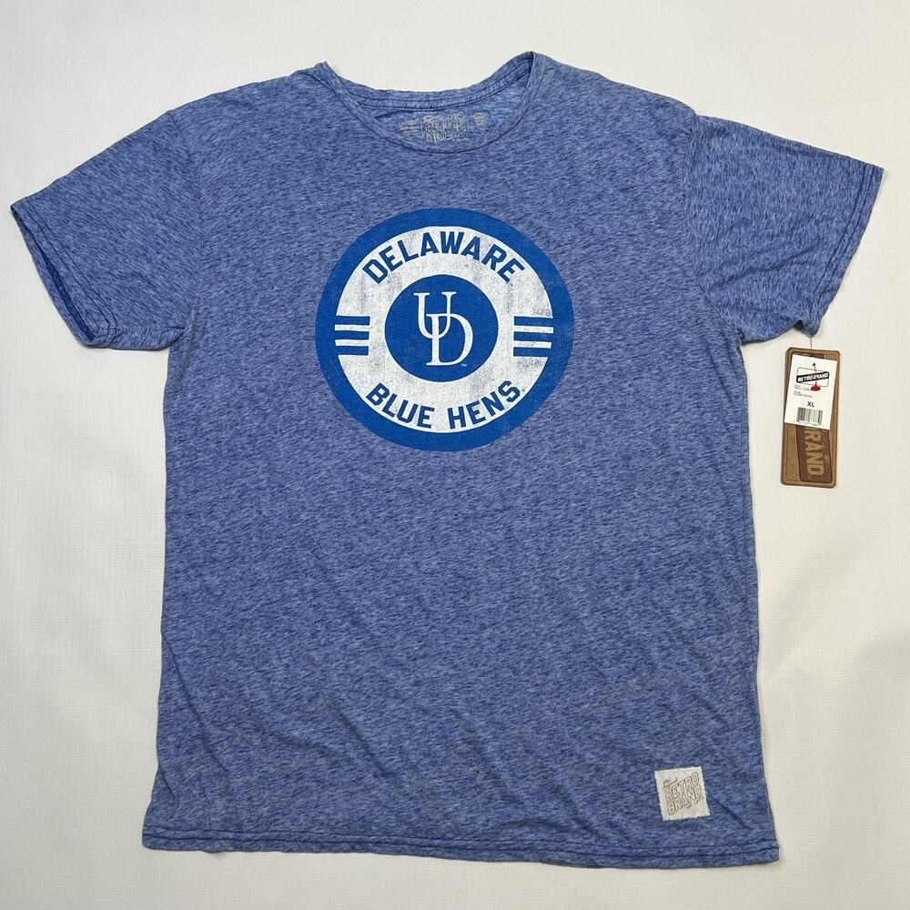 Delaware Blue Hens Shirt Mens XL NCAA Basketball Retro Brand College Tee